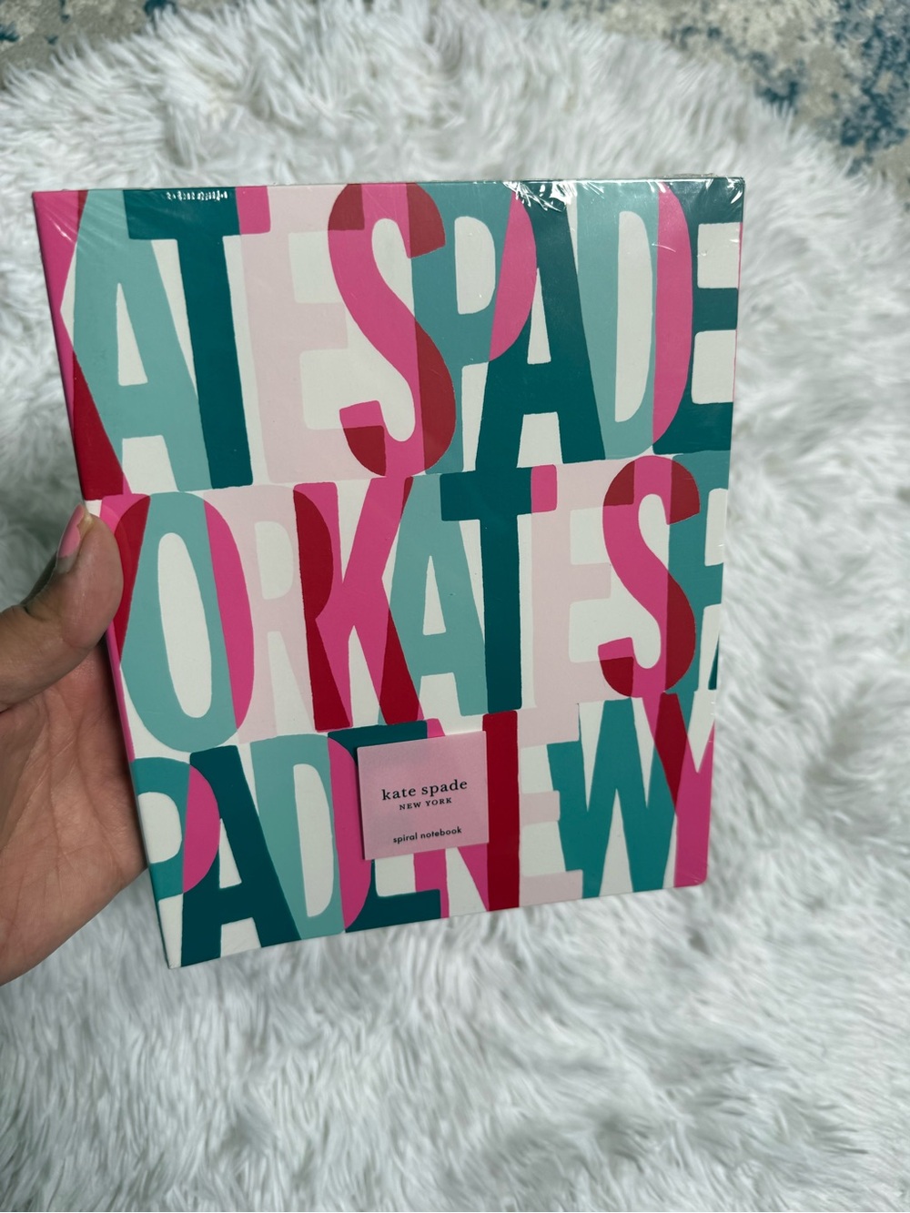 NWT kate spade Pink & Teal Spiral Notebook